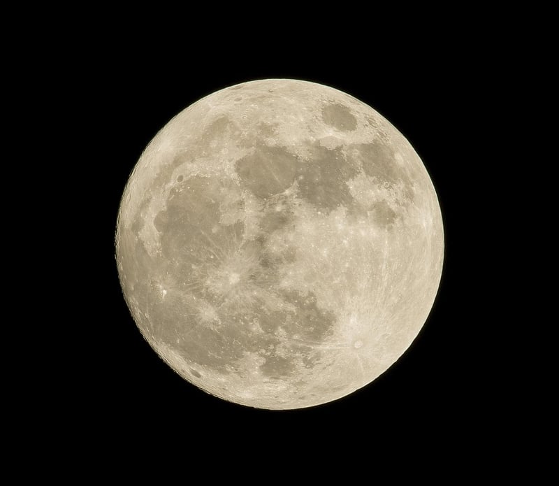 Moon in the night sky